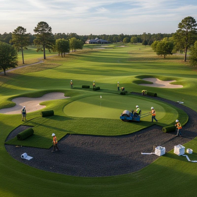 Golf Course Turf Installation