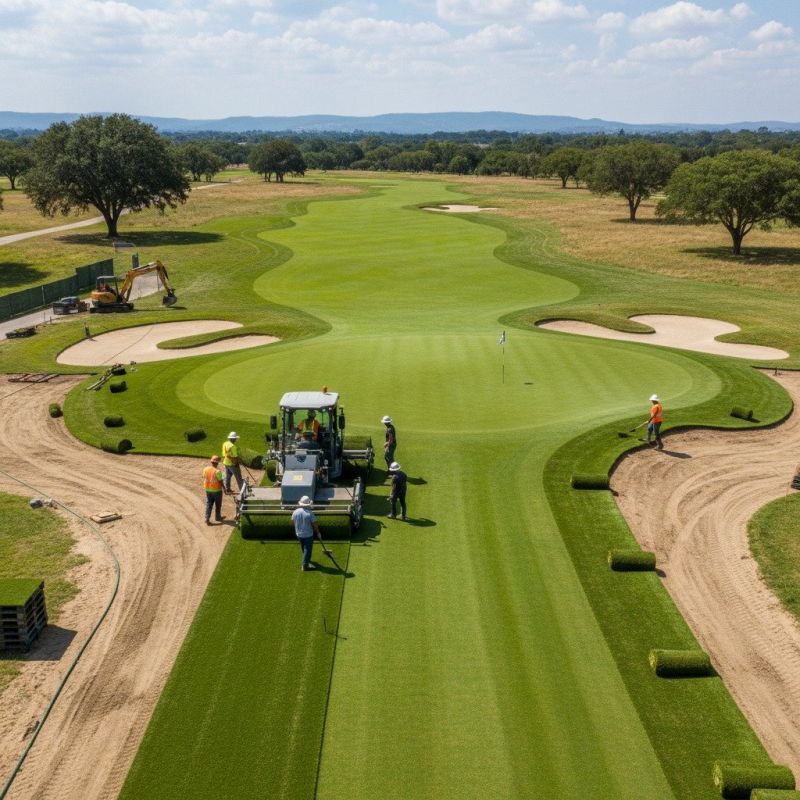 Golf Course Turf Installation