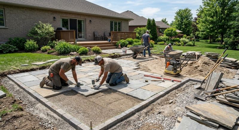 Slate Pavers Installation in Fairfield County, CT